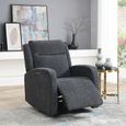 Alabama Armchair - Electric Recliner - Fabric - Charcoal