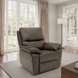 Cannes Armchair - Electric Recliner - Leather - Chocolate