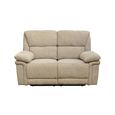 Bexley Sofa - 2 Seater - Manual Recliner - Fabric - Natural