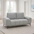 Hallie Sofa - 2 Seater - Fabric - Grey