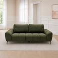 Hallie Sofa - 3 Seater - Fabric - Green