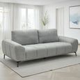 Hallie Sofa - 3 Seater - Fabric - Grey
