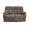 Colston Sofa - 2 Seater - Manual Recliner - Fabric - Dark Grey