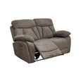 Colston Sofa - 2 Seater - Manual Recliner - Fabric - Dark Grey