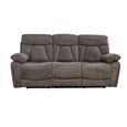 Colston Sofa - 3 Seater - Manual Recliner - Fabric - Dark Grey