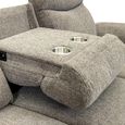 Finley Sofa - 3 Seater - Electric Recliner - Fabric - Pebble