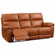 Rocco Sofa - Power Recliner - Tan Leather - 3 Seater