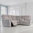 Havana Corner Sofa - Electric Recliner - Fabric - Grey