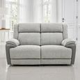 Marley Sofa - 2 Seater - Electric Recliner - Fabric - Grey Mix