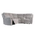 Havana Corner Sofa - Electric Recliner - Fabric - Grey