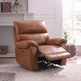 Clearance - Rocco Armchair - Power Recliner - Saddle Leather - FSS17334