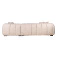 Novaro Sofa - Cream - Chaise - Fabric - RHF