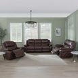 Bentley Electric Recliner Sofa Set - Brown Leather