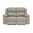 Bentley Electric Recliner Sofa - 2 Seater - Grey Leather