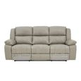 Bentley Electric Recliner Sofa Set - Grey Leather