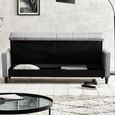 Alfie Grey Linen Click Clack Sofabed - 3 Seater - Storage