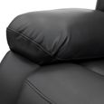 Alva Electric Recliner Armchair - Black Faux Leather