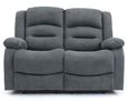 Alva Electric Recliner Sofa - Graphite Fabric - 2 Seater