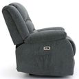 Alva Electric Recliner Sofa Set - Graphite Fabric - 3+2 Seater