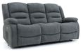 Alva Electric Recliner Sofa - Graphite Fabric - 3 Seater