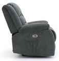 Alva Electric Recliner Sofa - Graphite Fabric - 3 Seater