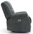 Alva Electric Recliner Armchair - Graphite Fabric