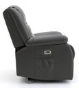 Alva Electric Recliner Armchair - Grey Faux Leather