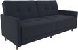 Anderson Coil Navy Blue Linen Sofa Bed - 2146629UK