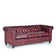 Angwin Sofa - Brown Leather Chester - 3 Seater