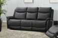 Arizona Electric Recliner Sofa - Grey Fabric - 3 Seater