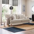 Arlan Moon Fabric 3 Seater Sofa