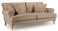 Arlan Sepia Fabric 3 Seater Sofa