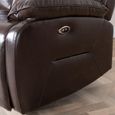 Athena Dark Brown Leather Recliner Sofa Set