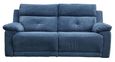 Augusta Ancona Blue Fabric 3 Seater Electric Recliner Sofa