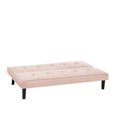 Aurora Sofa Bed - Blush Pink Fabric