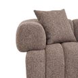 Aurora 3 Seater Sofa - Brown Fabric