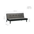 Aurora Sofa Bed - 2 Seater - Grey Fabric