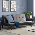 Aurora Sofa Bed - 2 Seater - Grey Fabric
