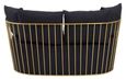 Azalea Sofa - 2 Seater - Black Fabric