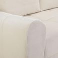 Azzuro Universal Corner Sofa Bed - Cream - Storage