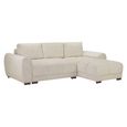 Azzuro Universal Corner Sofa Bed - Cream - Storage