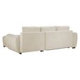 Azzuro Universal Corner Sofa Bed - Cream - Storage