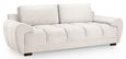 Azzuro Sofa - Cream Velvet Fabric - 3 Seater