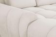 Azzuro U Shape Corner Sofa Suite - Cream Velvet Fabric