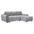 Azzuro Universal Corner Sofa Bed - Grey - Storage