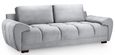 Azzuro Sofa - Grey Velvet Fabric - 3 Seater