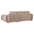 Azzuro Universal Corner Sofa Bed - Mocha - Storage