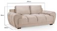 Azzuro Sofa - Mocha Velvet Fabric - 2 Seater