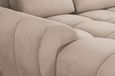 Azzuro U Shape Corner Sofa Suite - Mocha Velvet Fabric