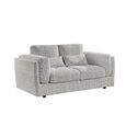 Bari Sofa - Grey Fabric - 2 Seater